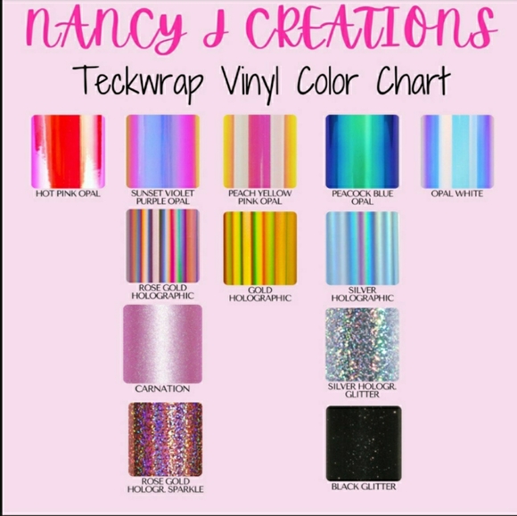 FONT , AND COLOR CHART FOR CUP - Picture 4 of 4